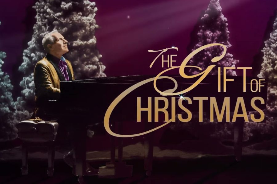 Concert poster for "The Gift of Christmas" starring Jim Brickman and John Trones.