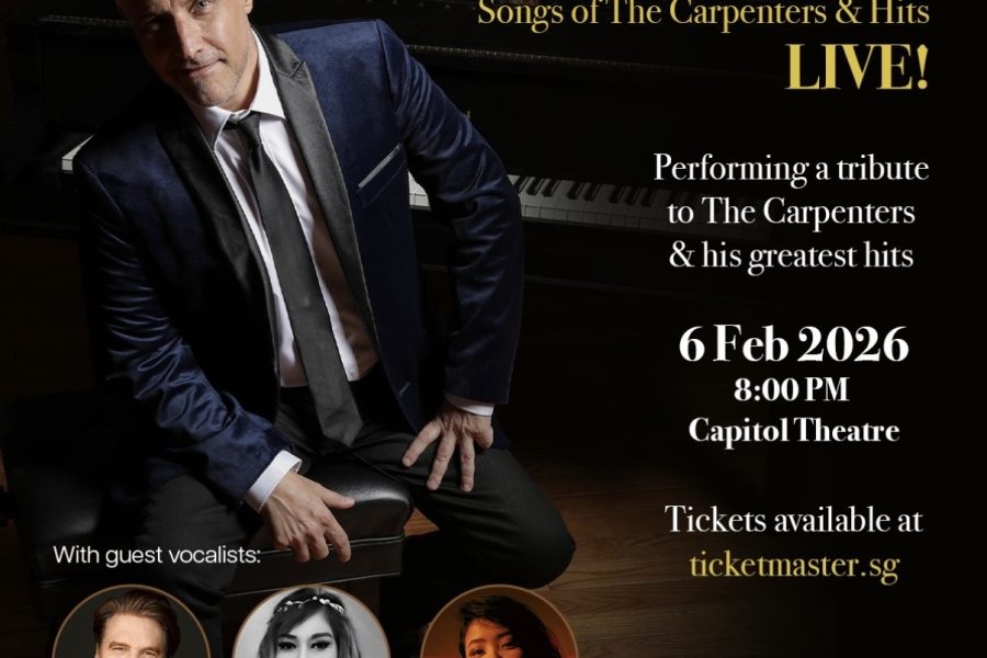 Show poster for Jim Brickman, Songs of the Carpenters & Hits Live! at the Capital theatre.